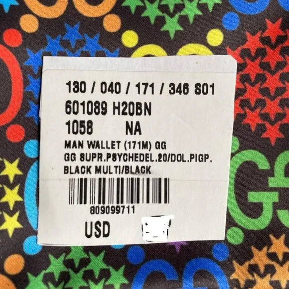 Gucci new Psychedelic GG Supreme Bi-Fold Wallet - Picture 4 of 14